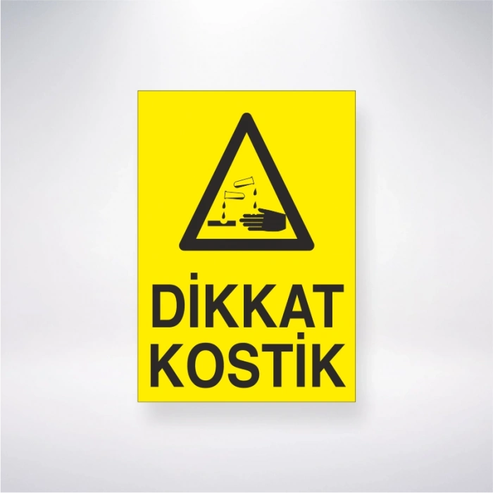 Dikkat Kostik Sticker 20X28 Cm
