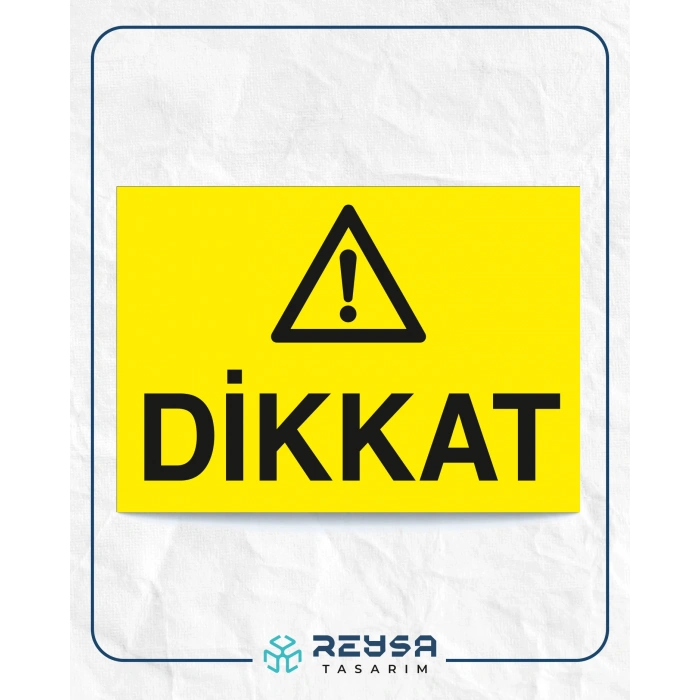 Dikkat Sticker 20X28 Cm