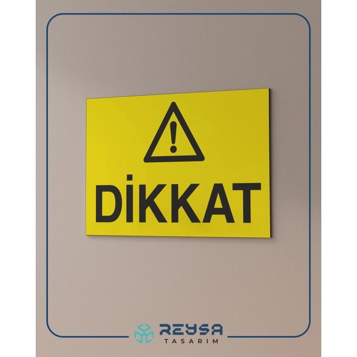 Dikkat Sticker 20X28 Cm