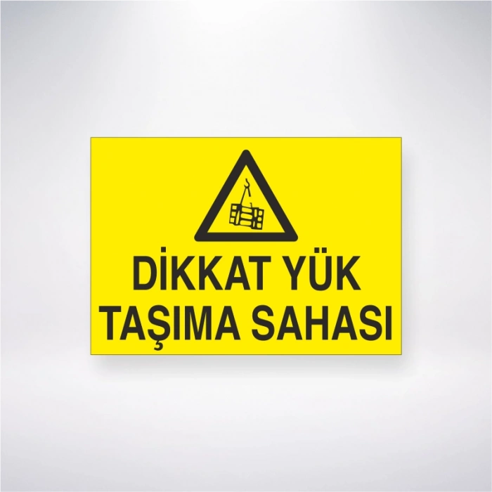 Dikkat Yük Taşıma Sahası Sticker 20X28 Cm