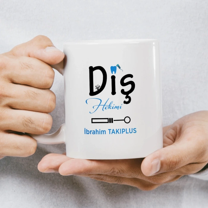 Diş Hekimi İsme Özel Kupa