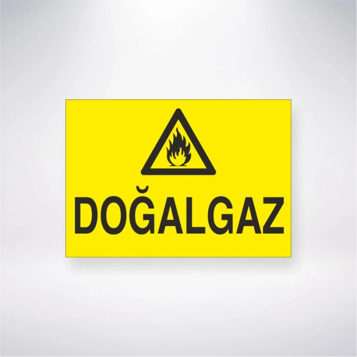 Doğal Gaz Sticker 20X28 Cm