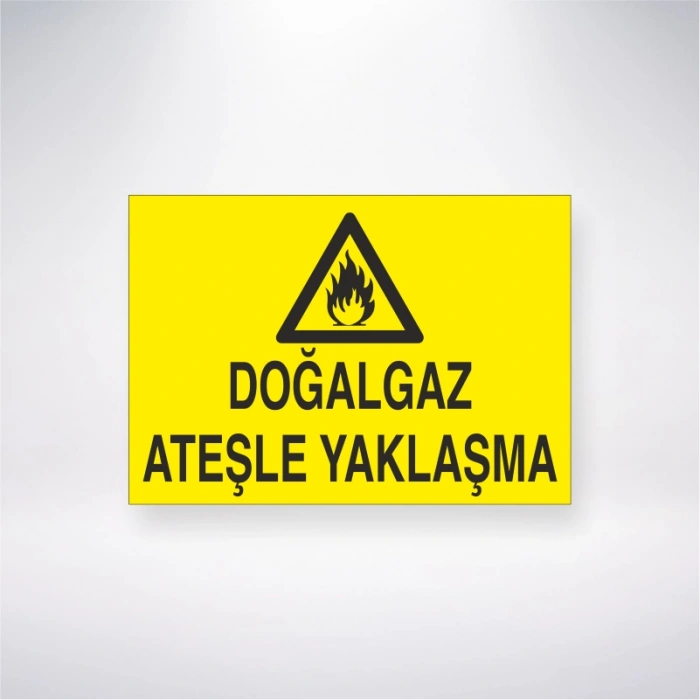 Doğalgaz Ateşle Yaklaşma Sticker 20X28 Cm