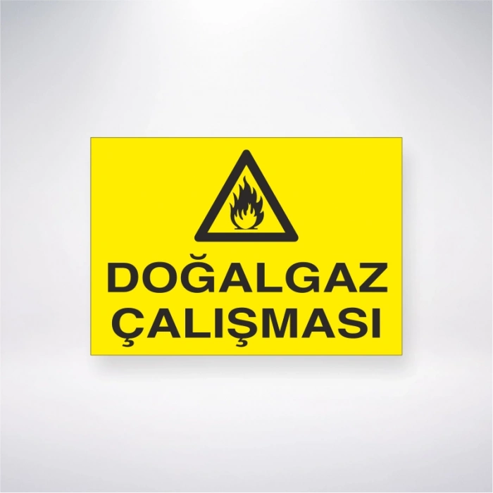 Doğalgaz Çalışması Sticker 20X28 Cm