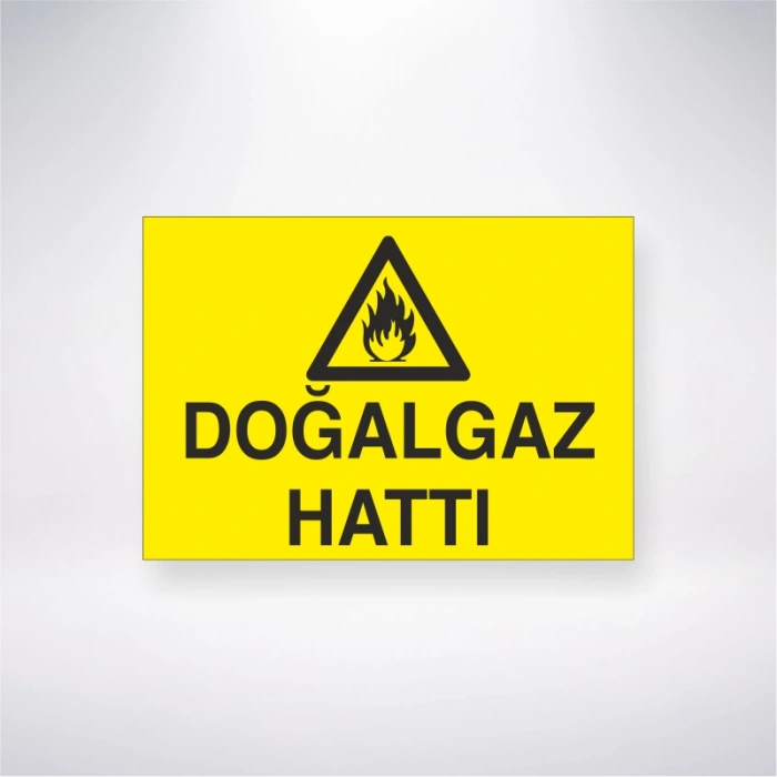 Doğalgaz Hattı Sticker 20X28 Cm