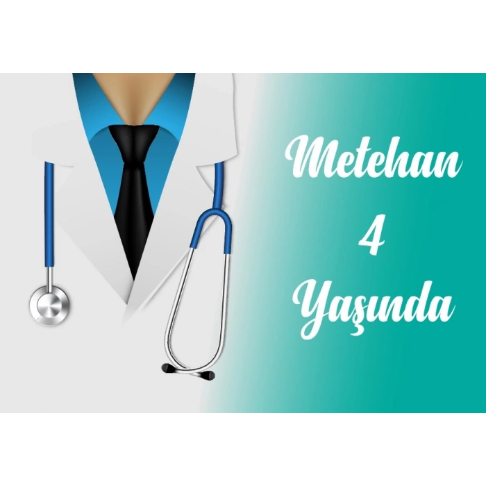 Doktor Temalı Doğum Günü Afişi 70X100 cm