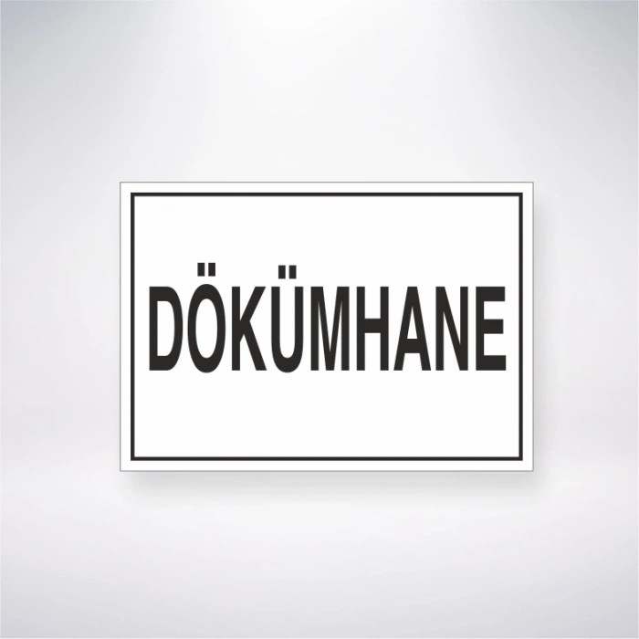 Dökümhane Sticker 20X28 Cm