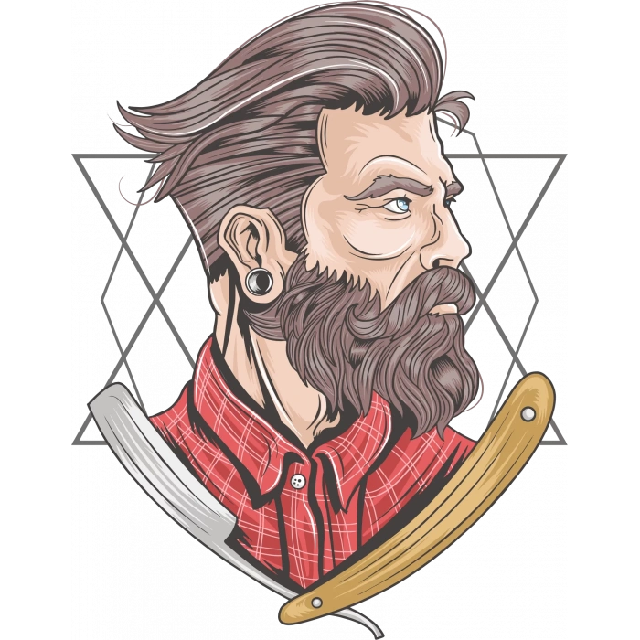 Berber Sticker 10x10 cmRenkli Sticker