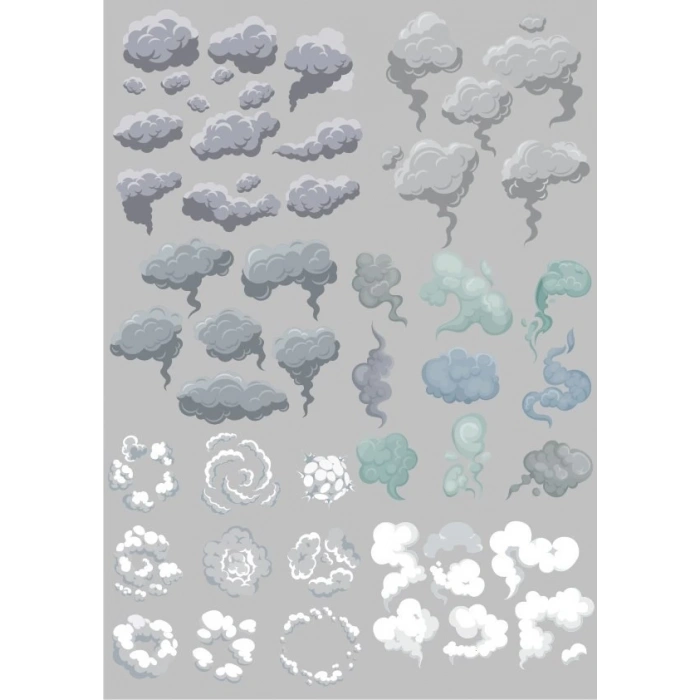 Duman Sticker Set 19 Parça Telefon, Tablet, Defter, Laptop Sticker