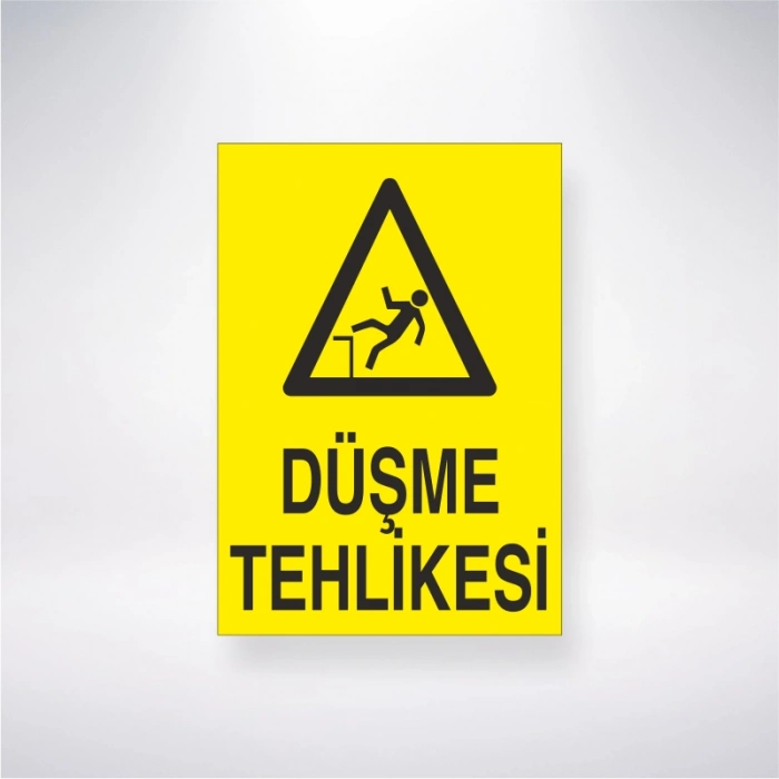 Düşme Tehlikesi Sticker 20X28 Cm