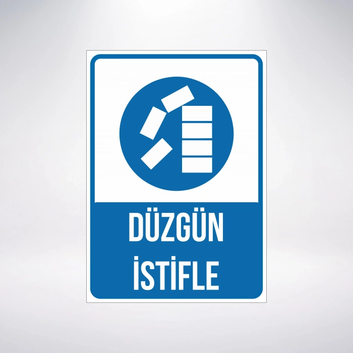 düzgün istifle Sticker 20X28 Cm