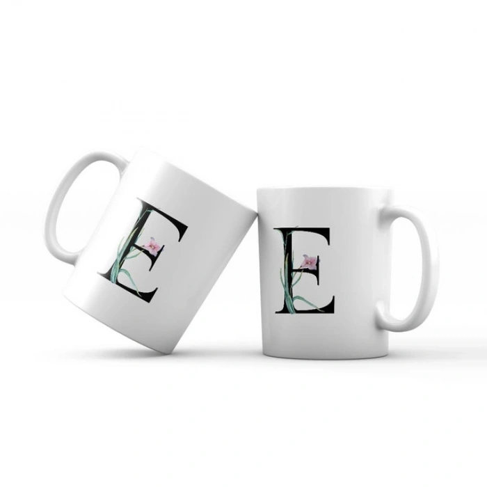 E Harfi Yeşil Dallı Kupa