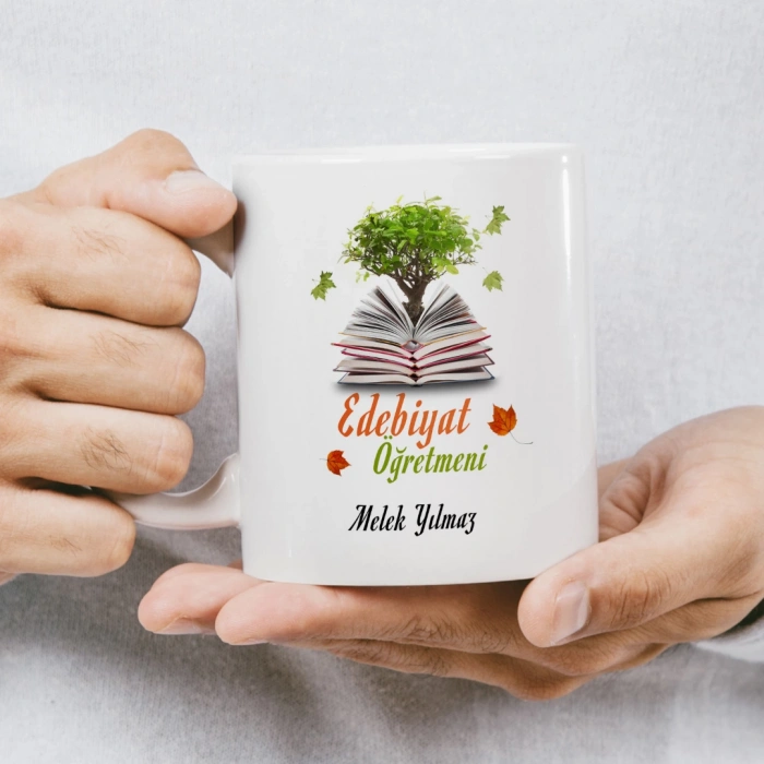 Edebiyat Öğretmeni İsme Özel Kupa