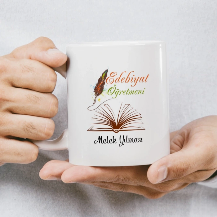 Edebiyat Öğretmeni İsme Özel Kupa