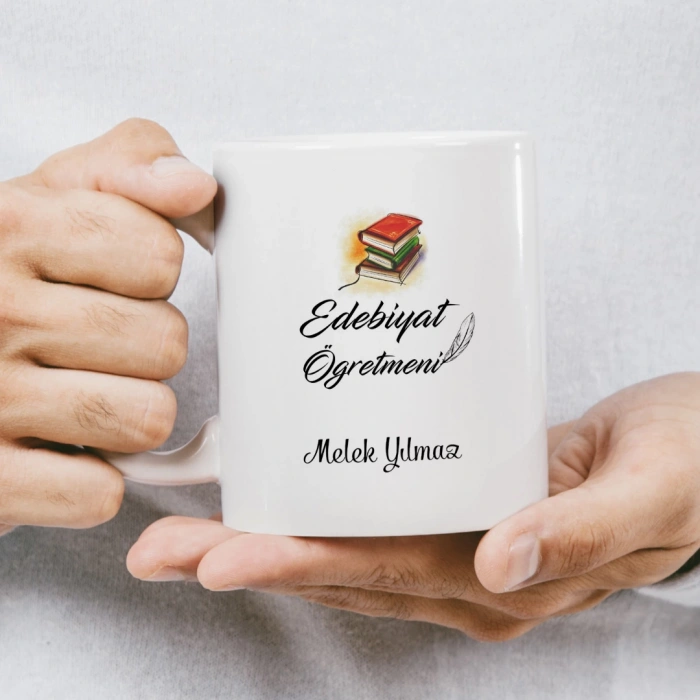Edebiyat Öğretmeni İsme Özel Kupa
