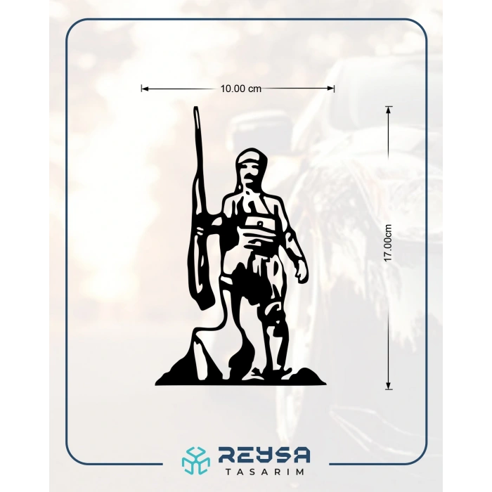 Efe Araba Stickeri 17x17 Cm Siyah