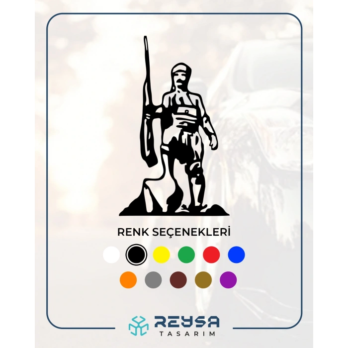 Efe Araba Stickeri 17x17 Cm Siyah