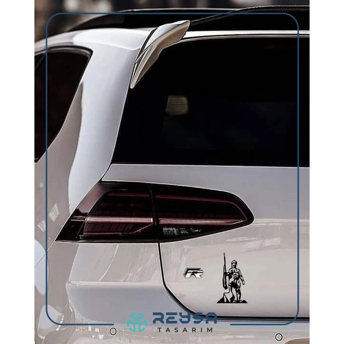 Efe Araba Stickeri 17x17 Cm Siyah