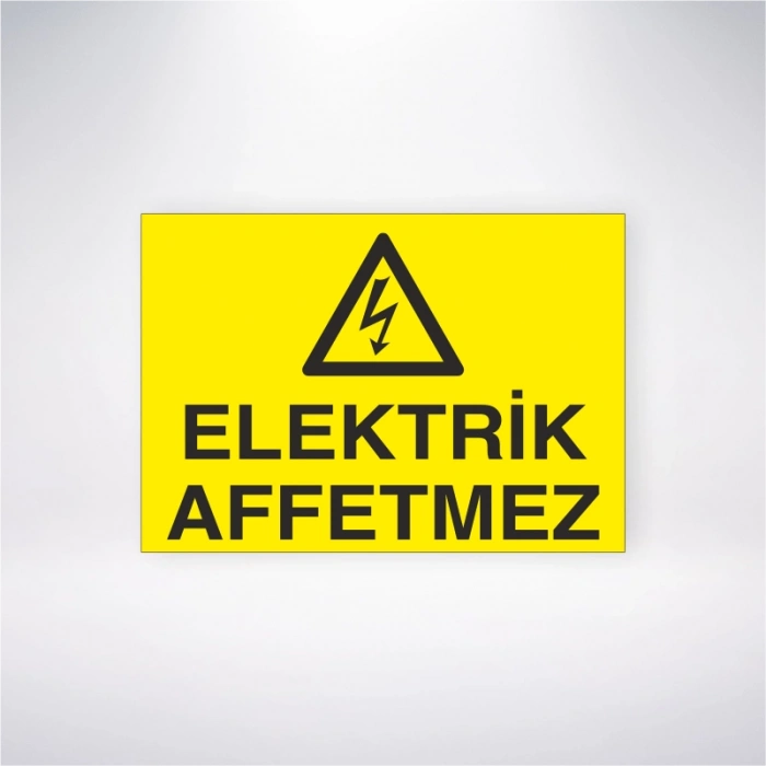 Elektrik Affetmez Sticker 20X28 Cm