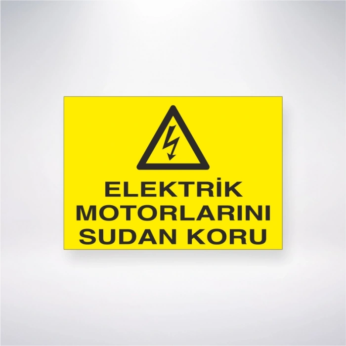 Elektrik Motorlarını Sudan Koru Sticker 20X28 Cm