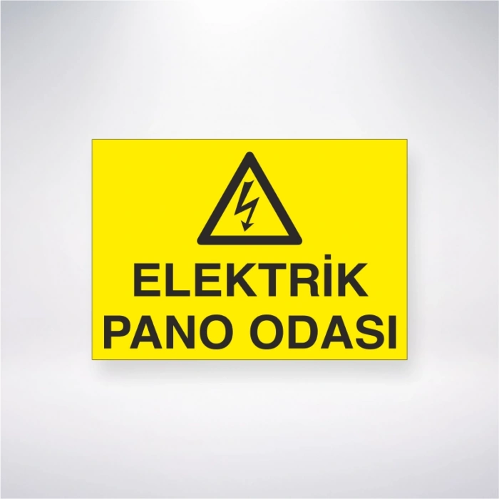 Elektrik Pano Odası Sticker 20X28 Cm
