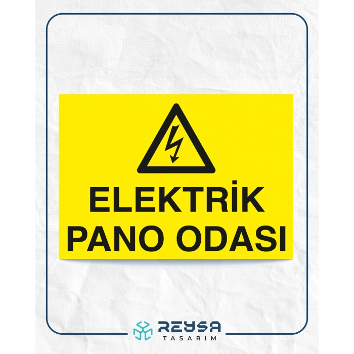 Elektrik Pano Odası Sticker 20X28 Cm