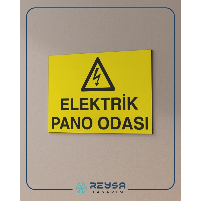 Elektrik Pano Odası Sticker 20X28 Cm