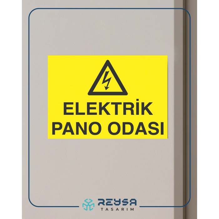 Elektrik Pano Odası Sticker 20X28 Cm