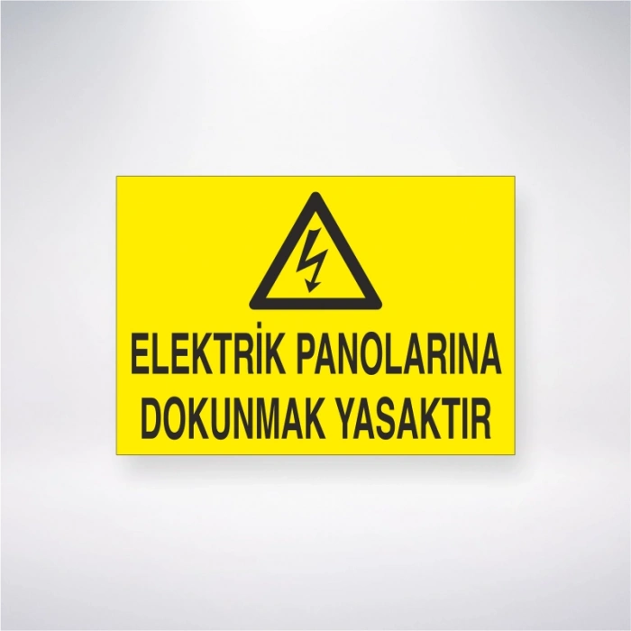 Elektrik Panolarına Dokunmak Yasaktır Sticker 20X28 Cm