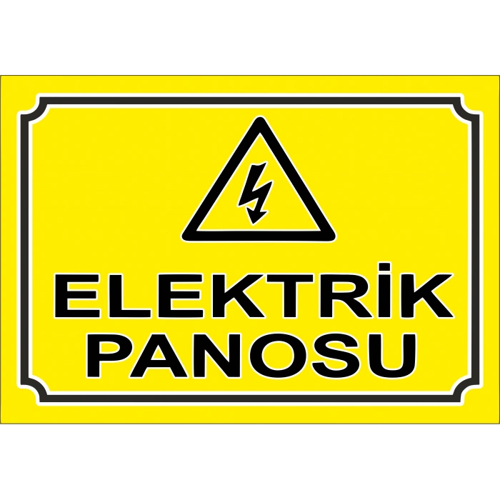 Elektrik Panosu Sticker 20X28 Cm