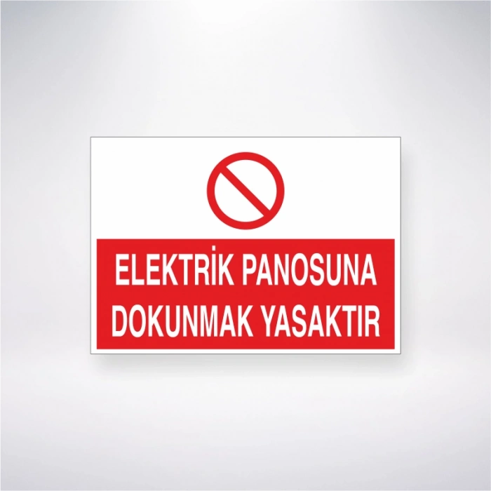 Elektrik Panosuna Dokunmak Yasaktır Sticker 20X28 Cm