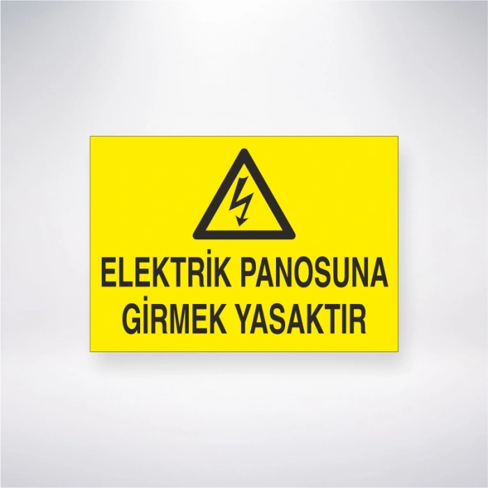 Elektrik Panosuna Girmek Yasaktır Sticker 20X28 Cm
