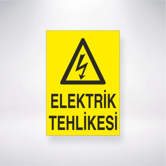 Elektrik Tehlikesi Sticker 20X28 Cm