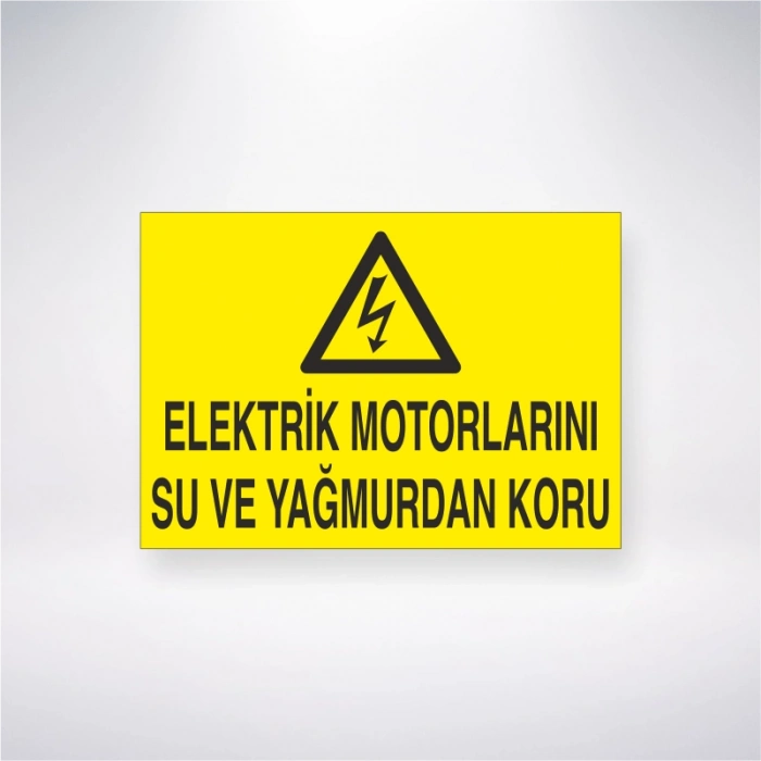 Elektrik Yağmurlarını Su ve Yağmurdan Koru Sticker 20X28 Cm