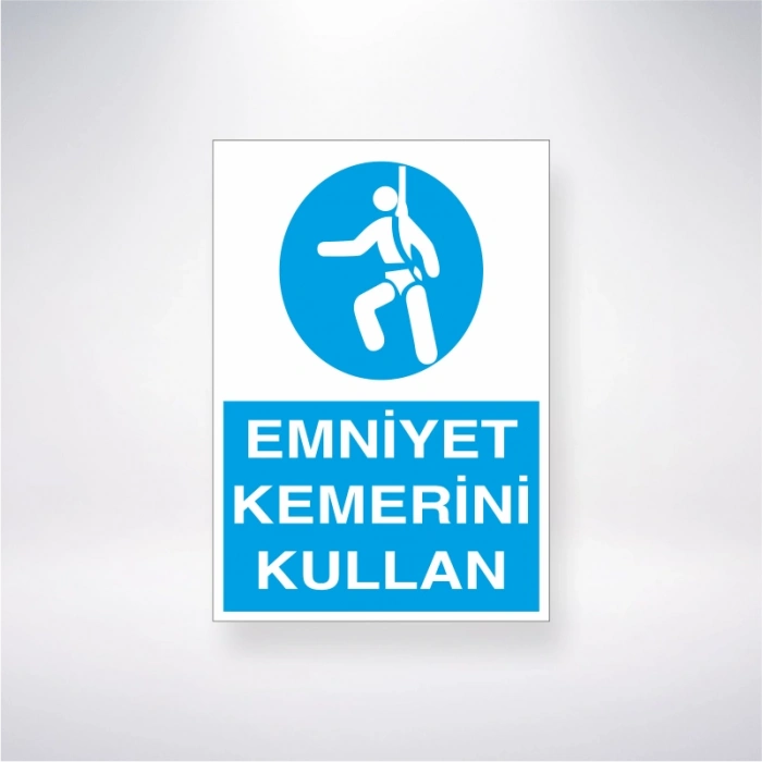 Emniyet Kemerini Kullan Sticker 20X28 Cm