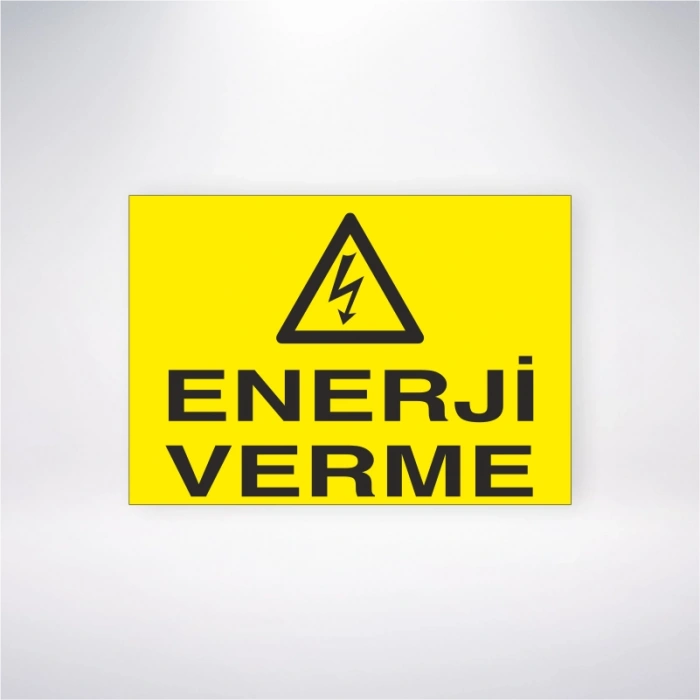 Enerji Verme Sticker 20X28 Cm