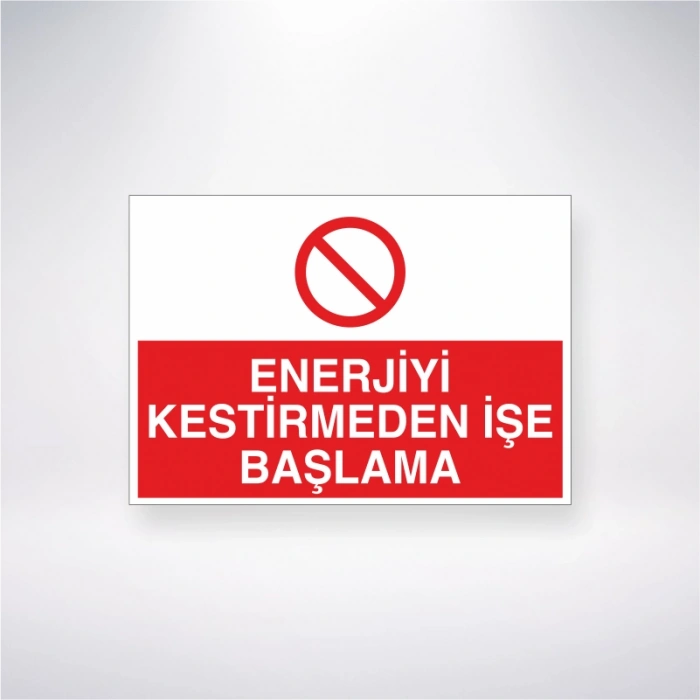 Enerjiyi Kestirmeden İşe Başlama Sticker 20X28 Cm
