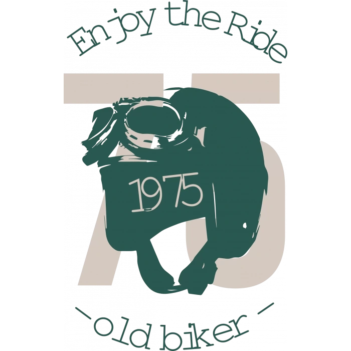 Enjoy The Ride 1975 Sticker 10x10 cmRenkli Sticker