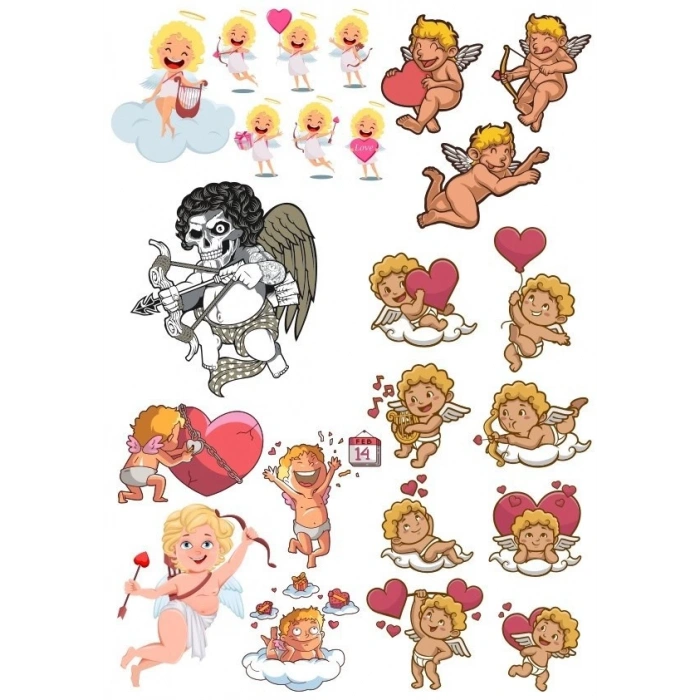 Eros Sticker Set-2 15 Parça Telefon, Tablet, Defter, Laptop Sticker