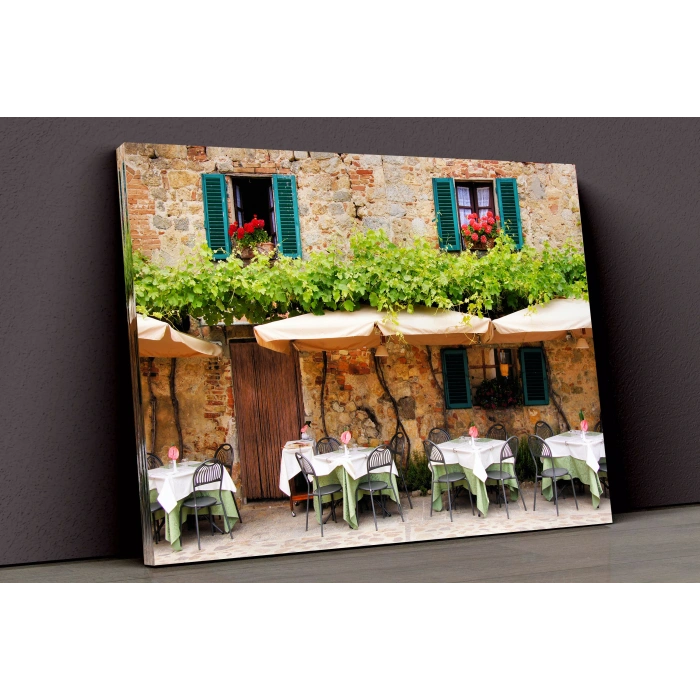 Eski Bir Kafe Kanvas