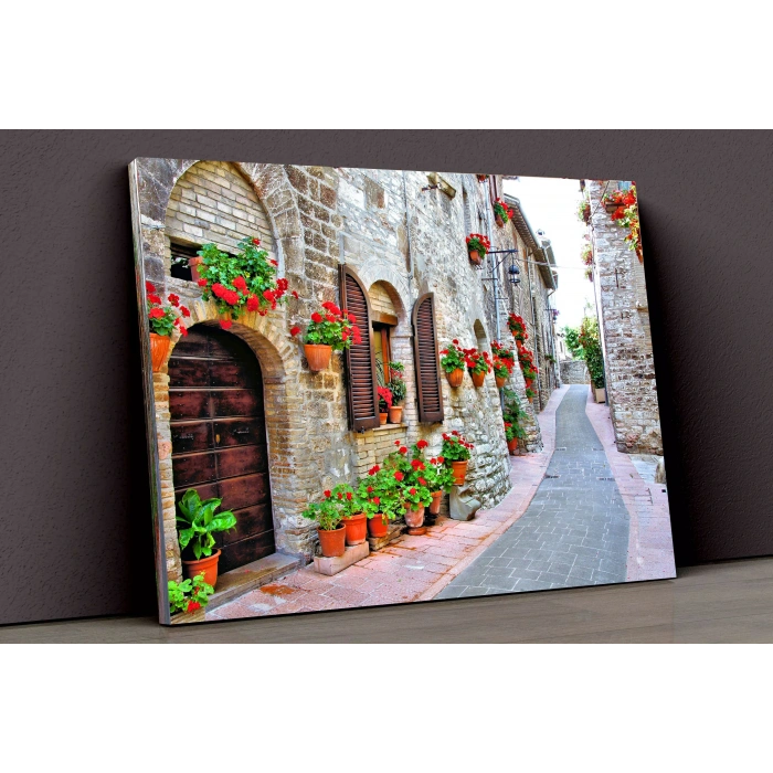 Eski Şehir Sokakları Kanvas