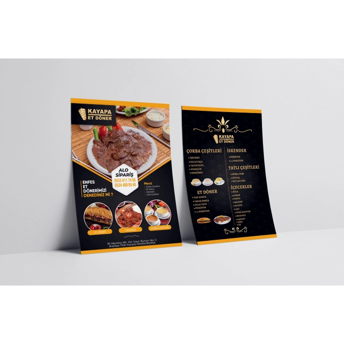 Et Döner Menü Broşürü
