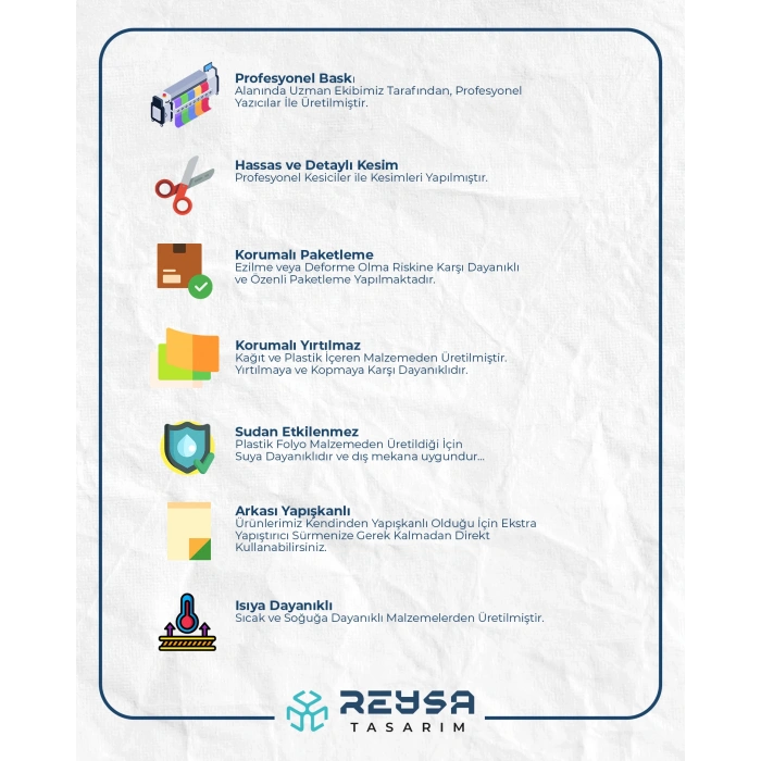 Evsel Atıklar Sticker 20X28 Cm