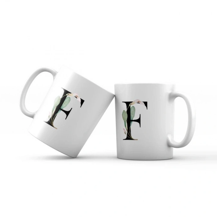 F Harfi Yeşil Dallı Kupa