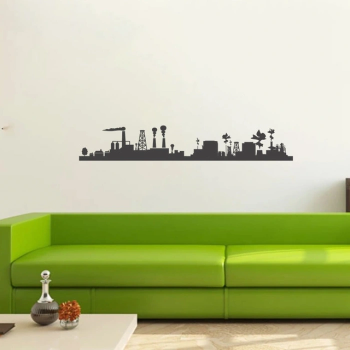 Fabrikalar  Silüet Sticker 120x20 Cm