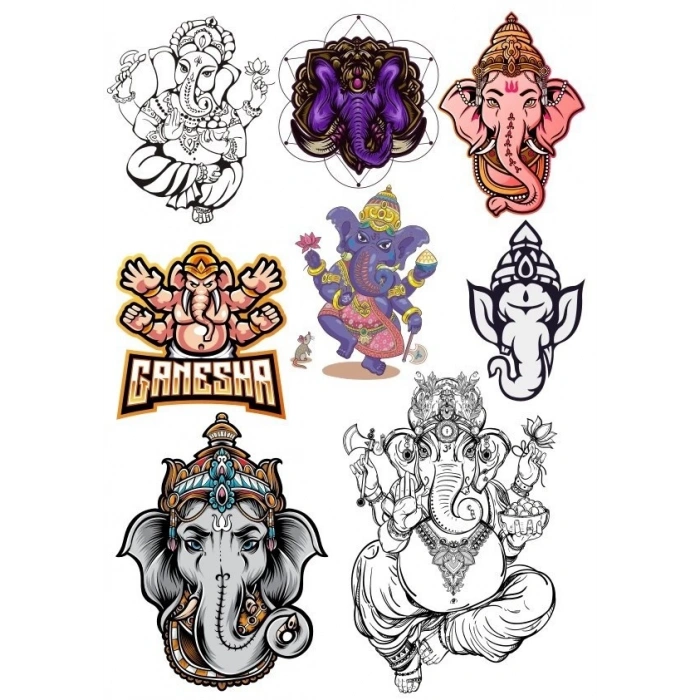 Fil Sticker Set-2 8 Parça Telefon, Tablet, Defter, Laptop Sticker