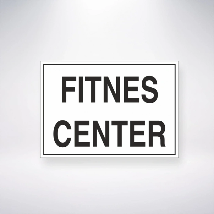 Fitnes Center Sticker 20X28 Cm