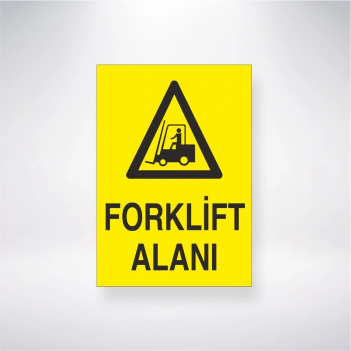 Forklift Alanı Sticker 20X28 Cm