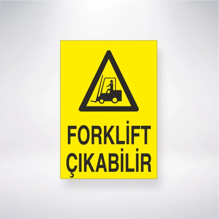 Forklift Çıkabilir Sticker 20X28 Cm