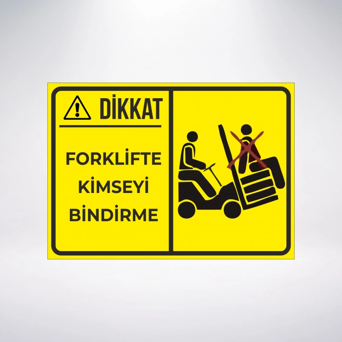 forlifte kimseyi bindirme Sticker 20X28 Cm
